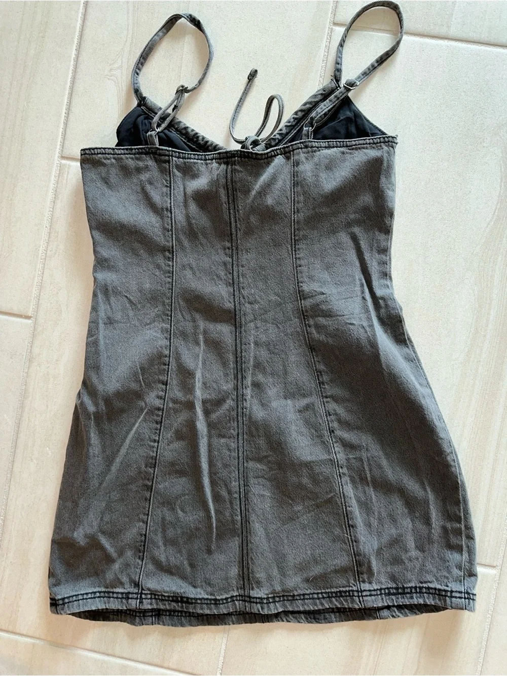 Hollister grey denim Dress